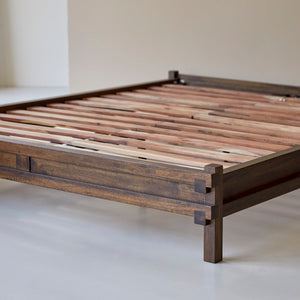 Quinlynn Solid wood King Size Bed in Provincial Teak Finish (Matrress Size 72-78 inches )