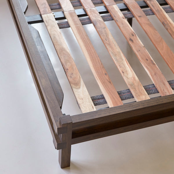 Quinlynn Solid wood King Size Bed in Provincial Teak Finish (Matrress Size 72-78 inches )