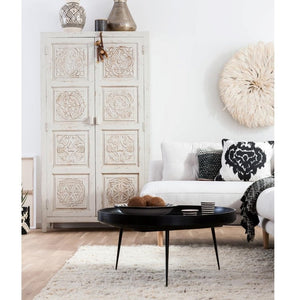 Solid wood plety center table