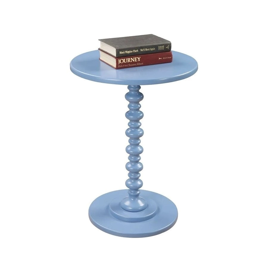 Pemberly Row Spindle Table in Blue Wood Finish
