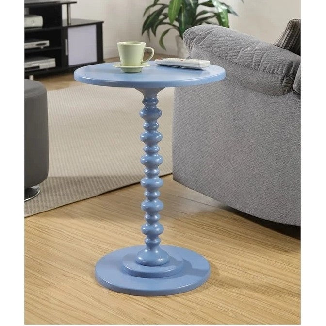 Pemberly Row Spindle Table in Blue Wood Finish