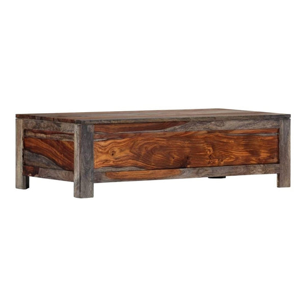 Solid Wood Sheesham Coffee Table With 6 Drawers