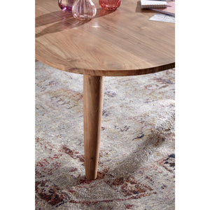 Solid Wood Center Table With Unique Triangular Shape