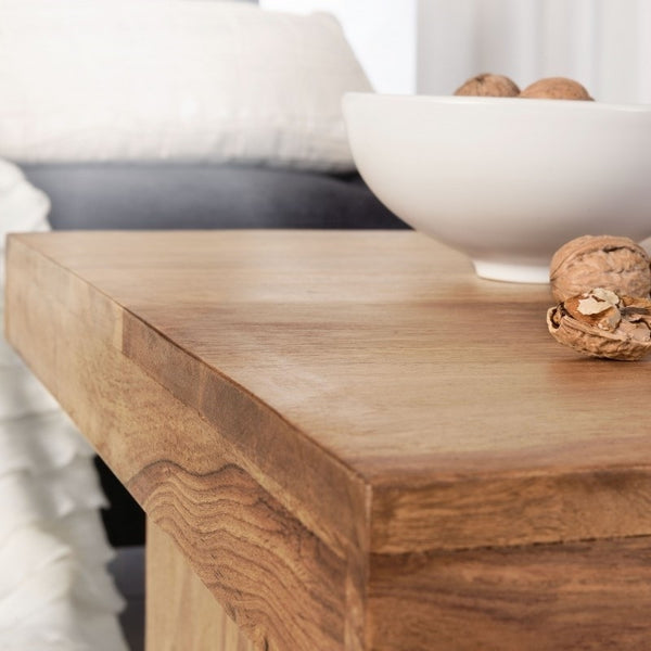 Solid Wood Sheesham Coffee Table Cum Side Table
