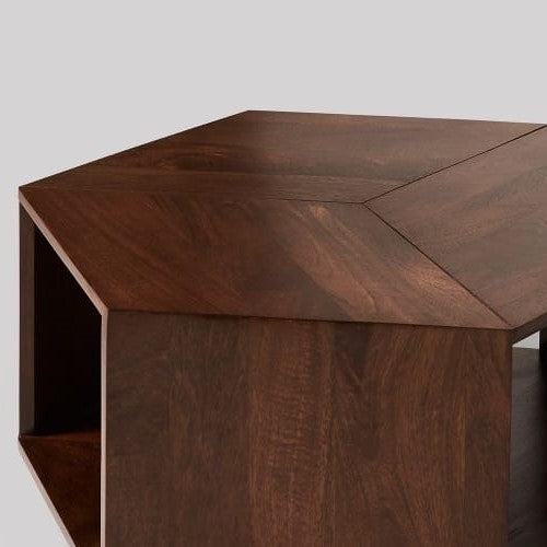 Solid Wood Osby Hexagonal Center Table