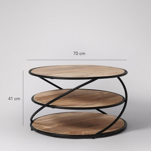 Solid Wood Selix Center Table