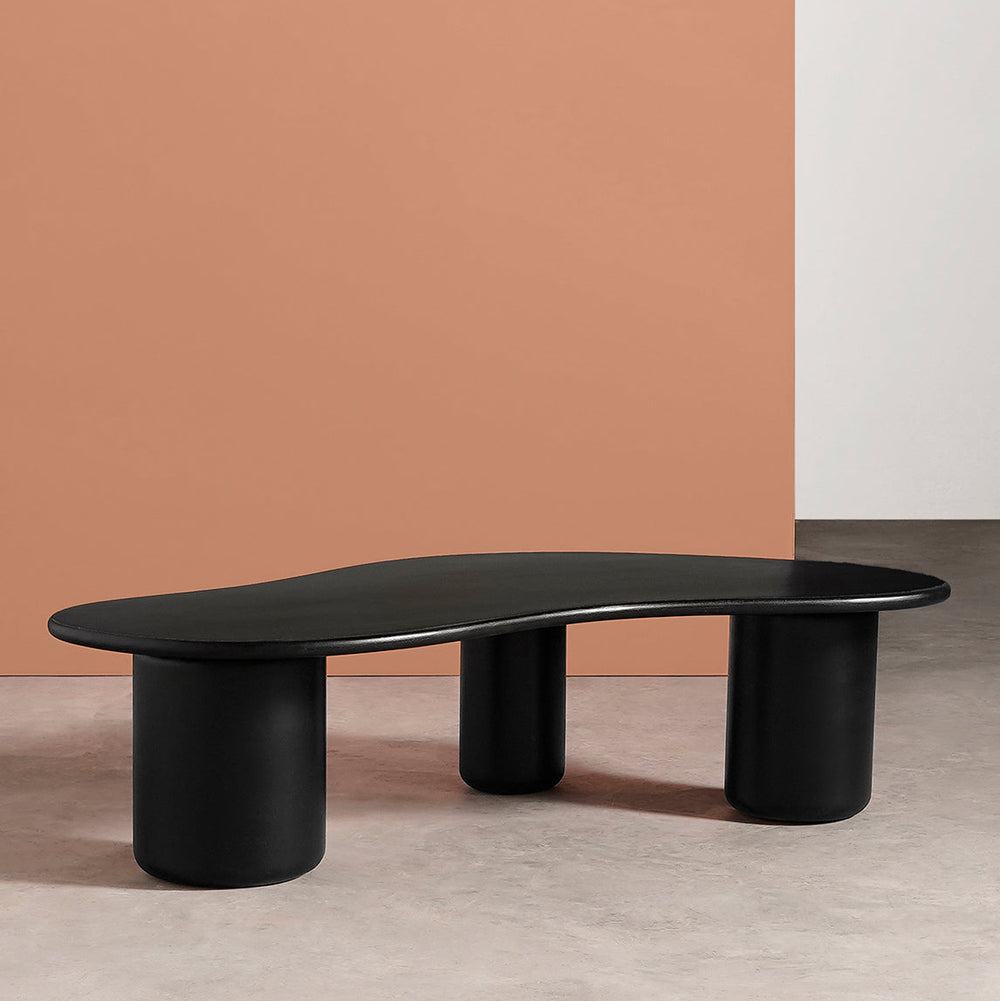 Hima Solid Wood Coffee Table in black Finish