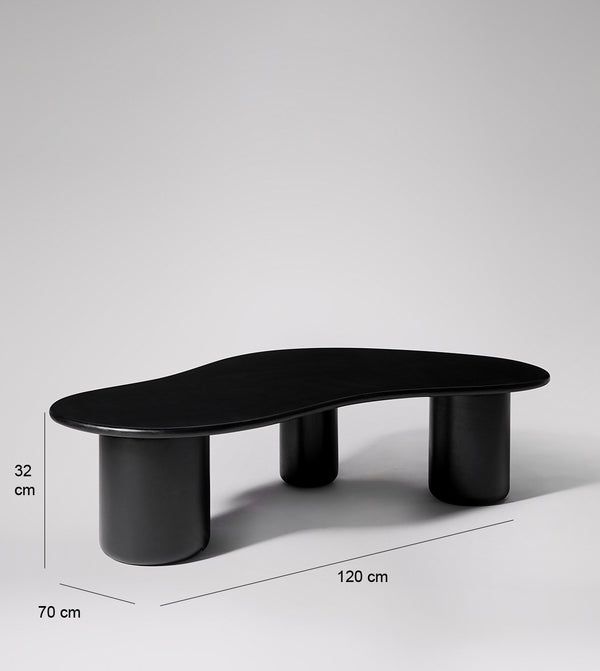 Hima Solid Wood Coffee Table in black Finish