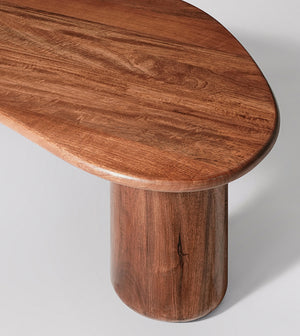 Hima Solid Wood Coffee Table in dark brown Finish