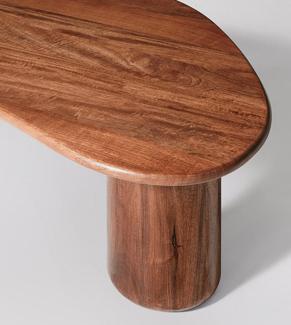 Hima Solid Wood Coffee Table in dark brown Finish