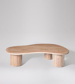 Hima Solid Wood Coffee Table in Natural Finish