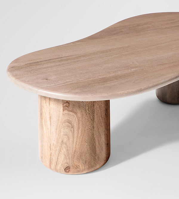 Hima Solid Wood Coffee Table in Natural Finish
