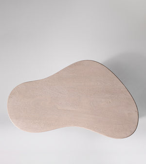 Hima Solid Wood Coffee Table in wood sandblasted grey Finish