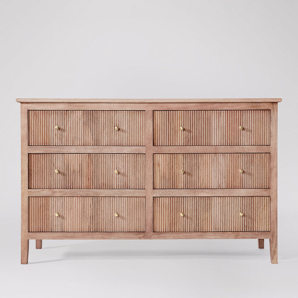 Woolyarf Solid Wood CHEST OF DRAWERS in Natural Finish