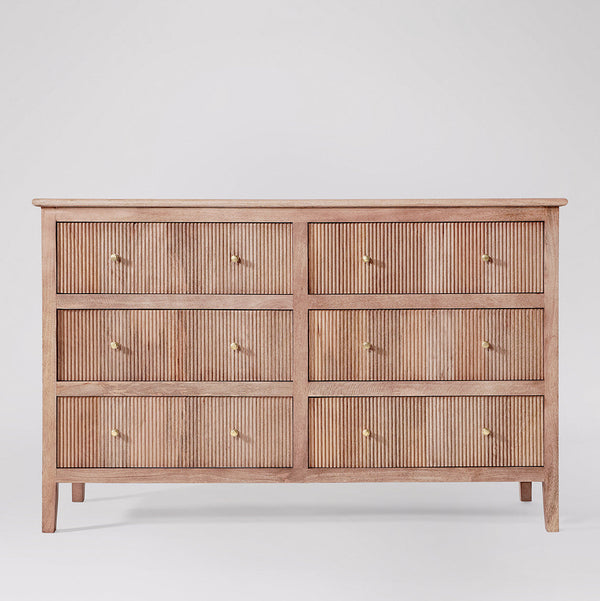 Woolyarf Solid Wood CHEST OF DRAWERS in Natural Finish