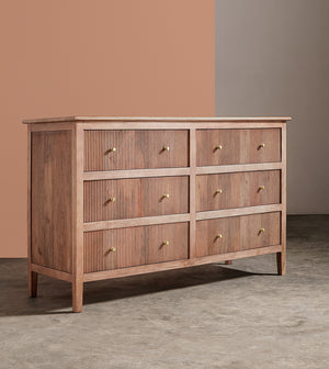 Woolyarf Solid Wood CHEST OF DRAWERS in Natural Finish