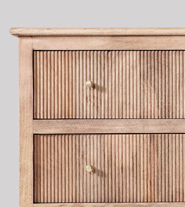Woolyarf Solid Wood CHEST OF DRAWERS in Natural Finish