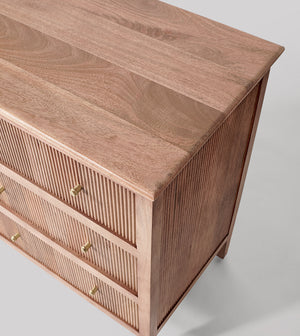 Woolyarf Solid Wood CHEST OF DRAWERS in Natural Finish