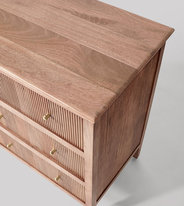 Woolyarf Solid Wood CHEST OF DRAWERS in Natural Finish