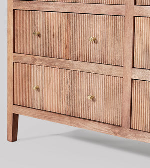 Woolyarf Solid Wood CHEST OF DRAWERS in Natural Finish