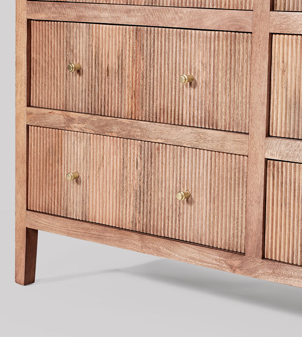 Woolyarf Solid Wood CHEST OF DRAWERS in Natural Finish