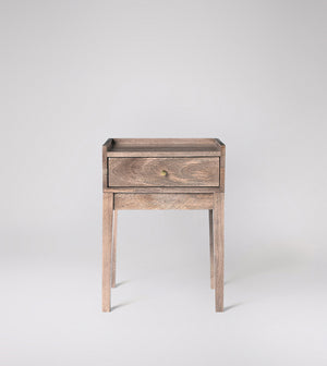 Harmful Solid Wood Bed Side Table in Natural Finish
