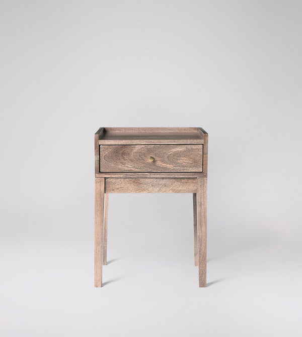 Harmful Solid Wood Bed Side Table in Natural Finish