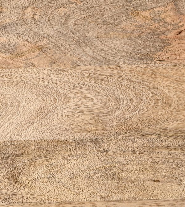 Burk Solid Wood Bench in Natural Finish