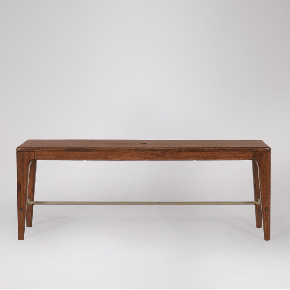 Pearl Solid Wood Bench in Natural Finish