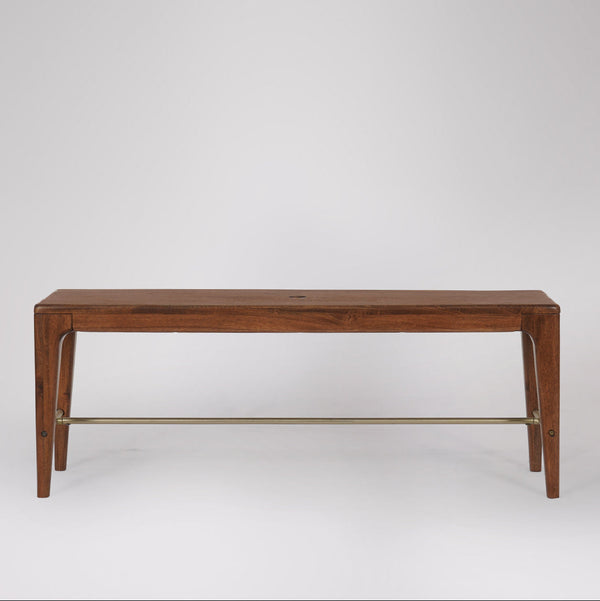 Pearl Solid Wood Bench in Natural Finish