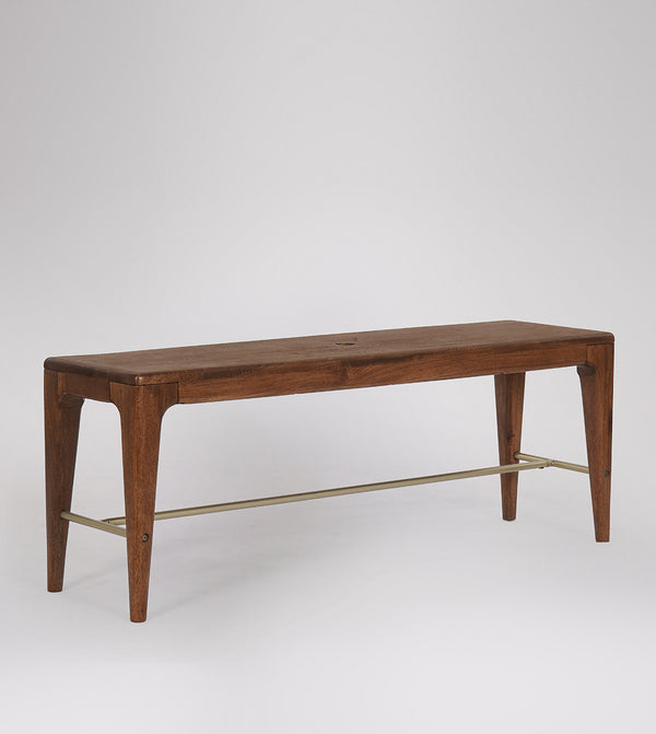 Pearl Solid Wood Bench in Natural Finish