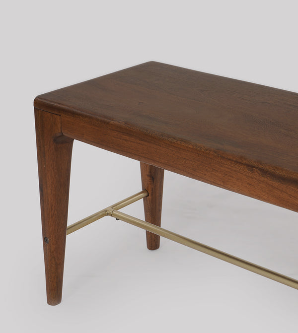 Pearl Solid Wood Bench in Natural Finish