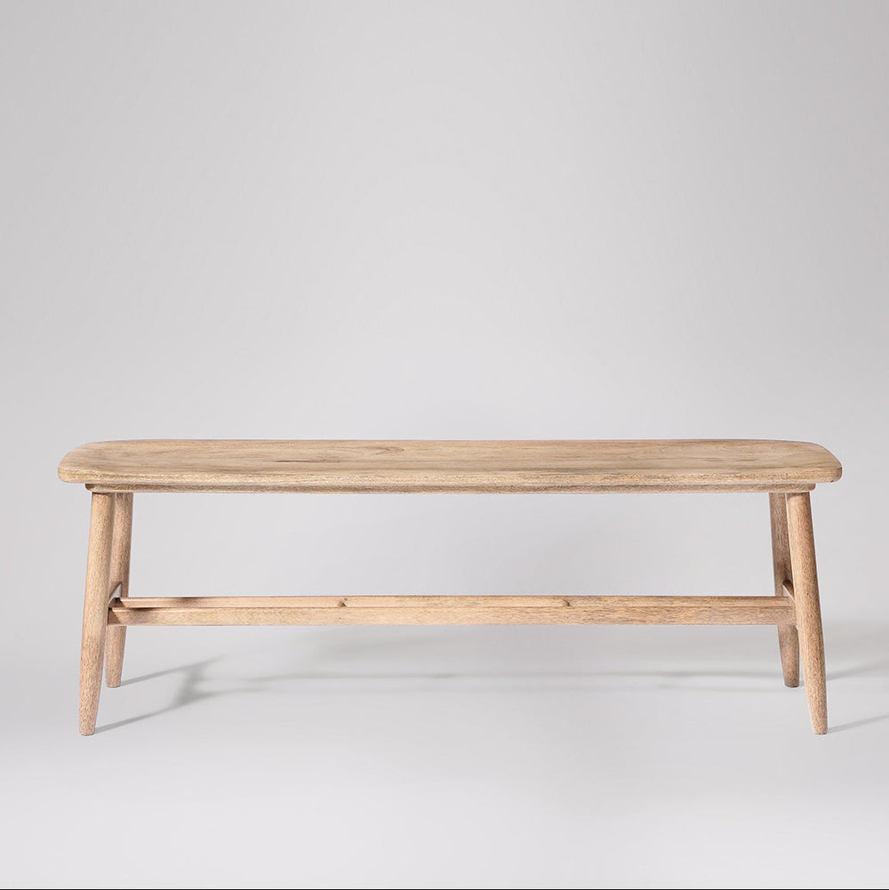 Norway Solid Wood Bench in Natural Finish