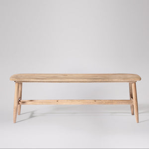 Norway Solid Wood Bench in Natural Finish