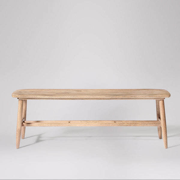 Norway Solid Wood Bench in Natural Finish