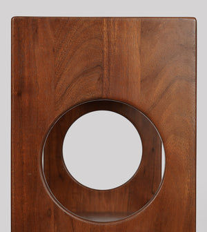 Pinky Solid Wood Book Shelf in dark brown Finish