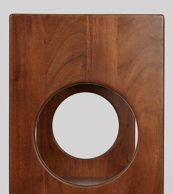 Pinky Solid Wood Book Shelf in dark brown Finish