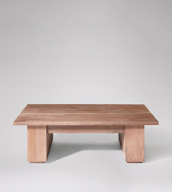 Paro Solid Wood Coffee Table in Natural Finish