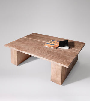Paro Solid Wood Coffee Table in Natural Finish