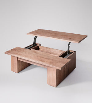 Paro Solid Wood Coffee Table in Natural Finish