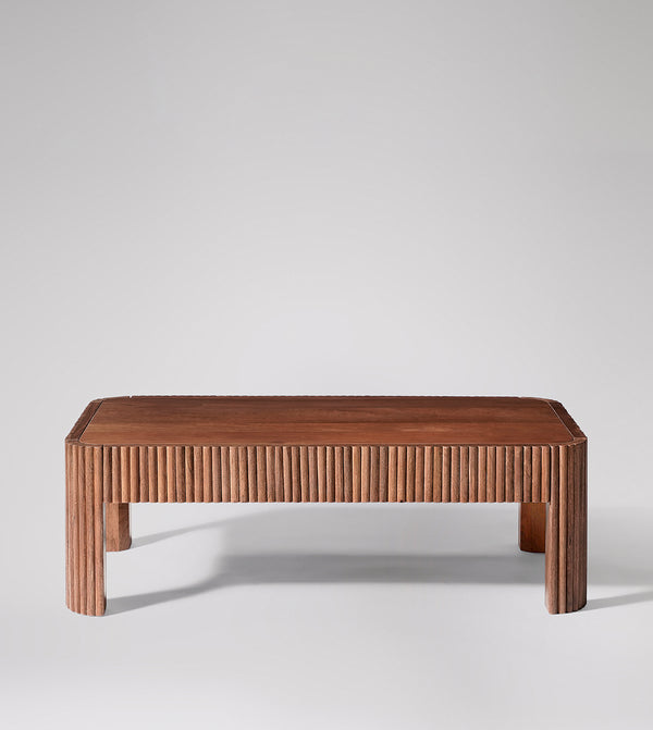Bulbul Solid Wood Coffee Table in dark brown Finish