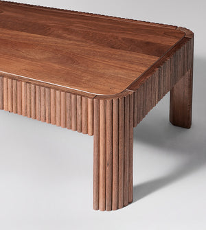 Bulbul Solid Wood Coffee Table in dark brown Finish