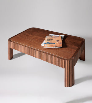 Bulbul Solid Wood Coffee Table in dark brown Finish