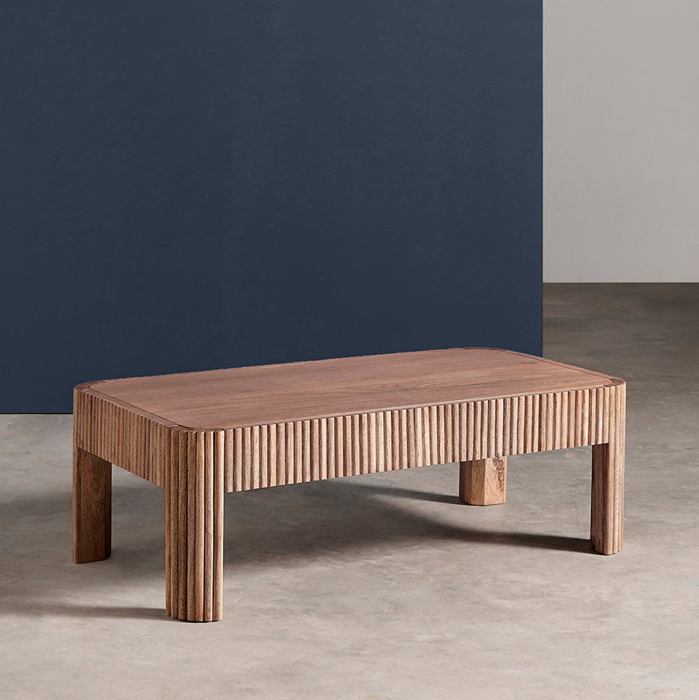 Bulbul Solid Wood Coffee Table in Natural Finish