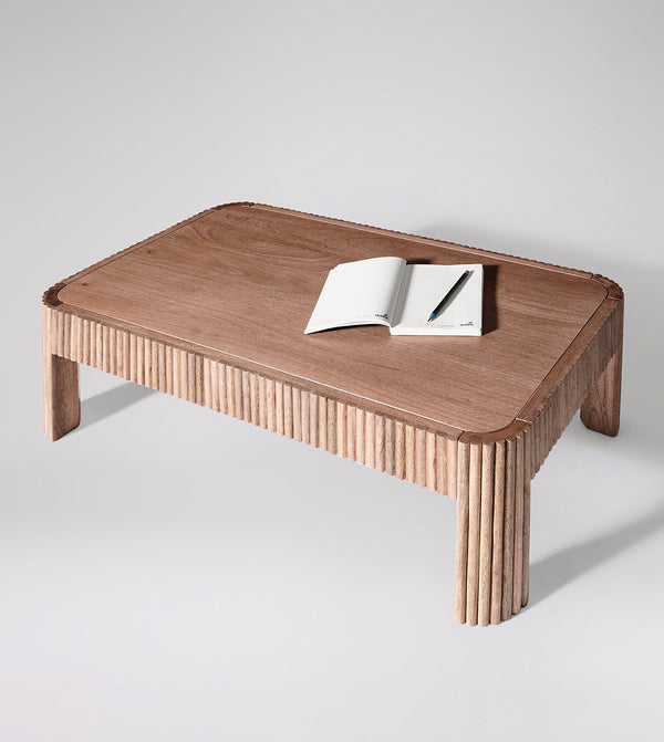 Bulbul Solid Wood Coffee Table in Natural Finish