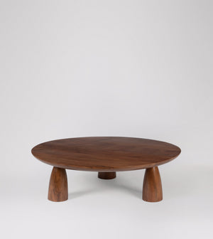 Tiffey Solid Wood Coffee Table in dark brown Finish