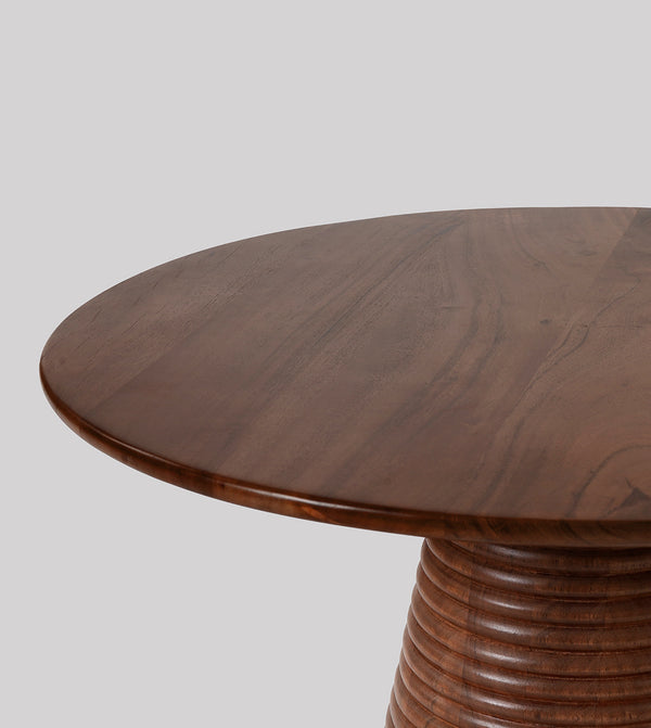 Tiffey Solid Wood Coffee Table in Dark Brown Finish