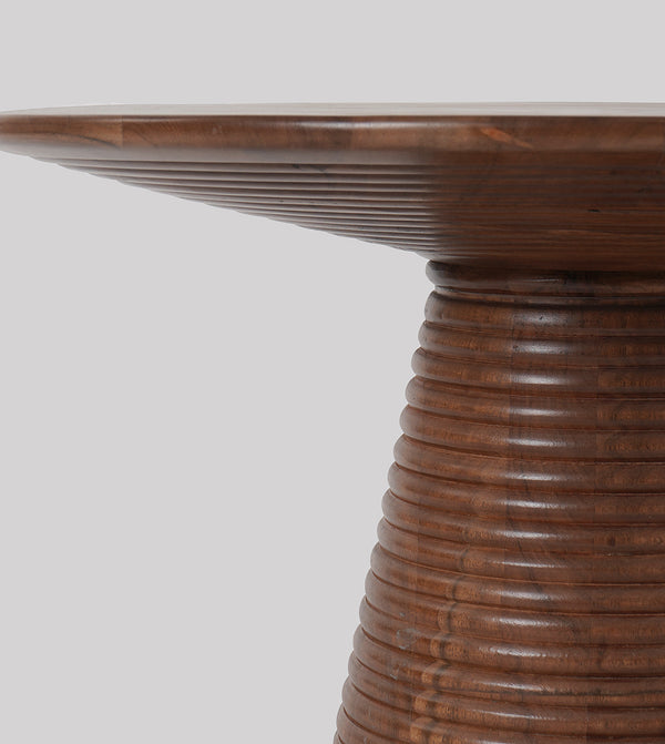 Tiffey Solid Wood Coffee Table in Dark Brown Finish
