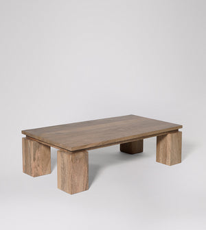 Netp Solid Wood Coffee Table in Natural Finish