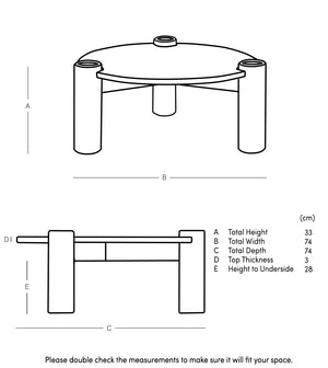 Wellc Solid Wood Coffee Table in Dark Brown Finish